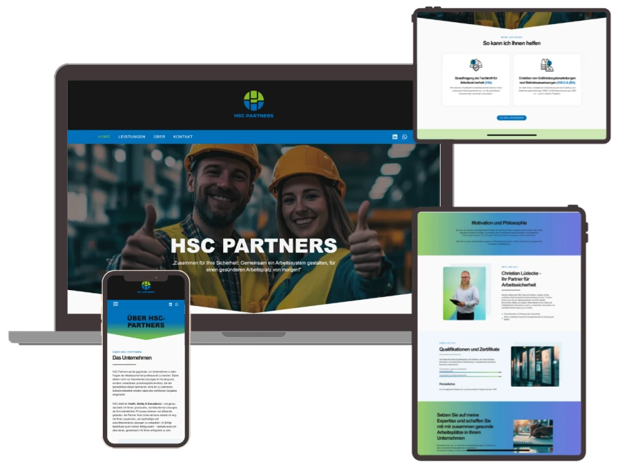 Mockups Screens HSC-Partners