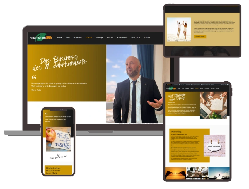 Mockups Screens Vitalfusionhub