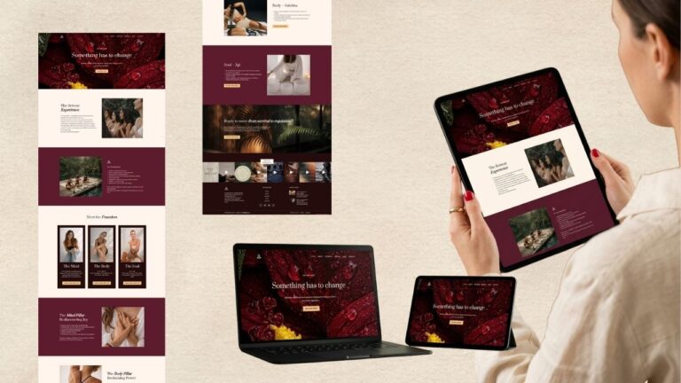 thedeepresesetbali website mockup