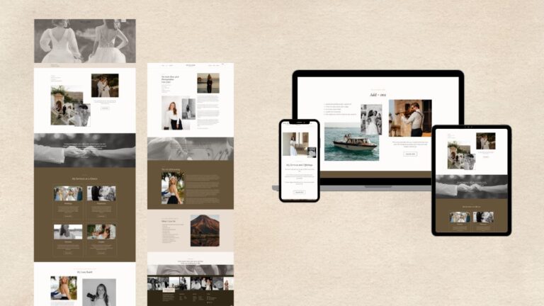 vowsandvoyage - website mockup