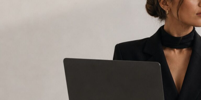 a bueautiful young woman with a laptop