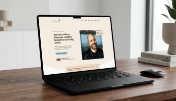 laptop mockup coaching
