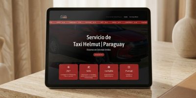 tablet mockup taxi helumt