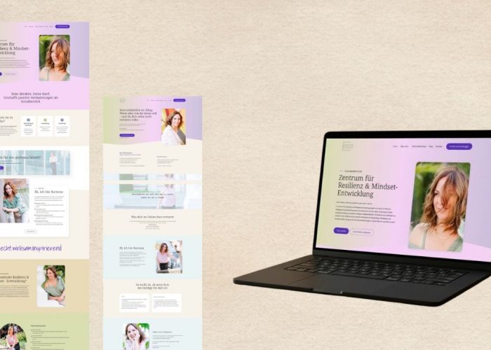 zentrum resilienz und mindset website mockup